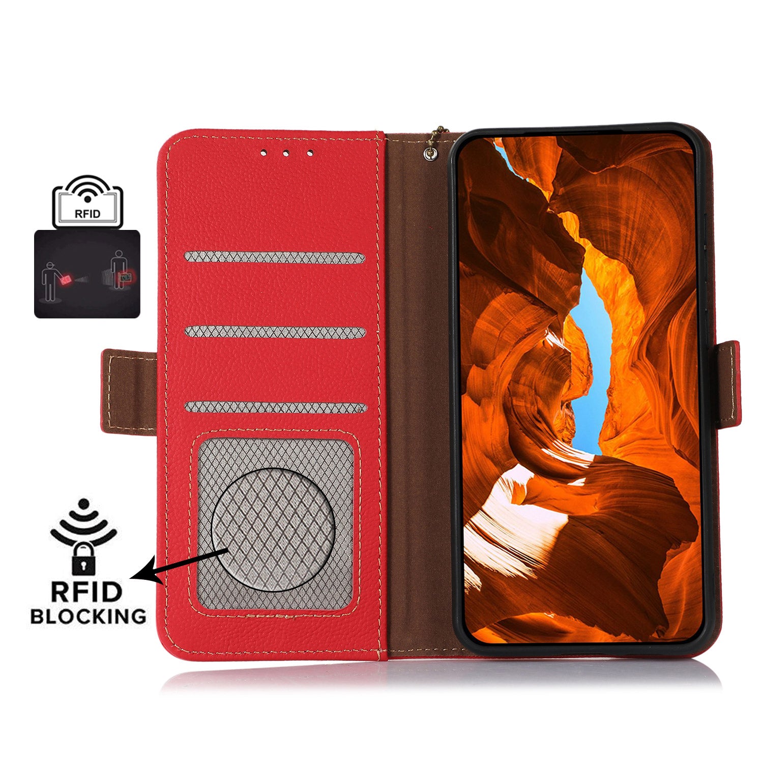 TJ Drop-proof Cell Phone Case for OnePlus 11 5G Genuine Cowhide Leather RFID Blocking Anti-scratch Phone Cover with Wallet Stand TJ Drop-proof Cell Phone Case for OnePlus 11 5G Genuine Cowhide Leather RFID Blocking Anti-scratch Phone Cover with Wallet Stand